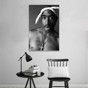 Pine Stretched  Framed 1 Panel - Tupac