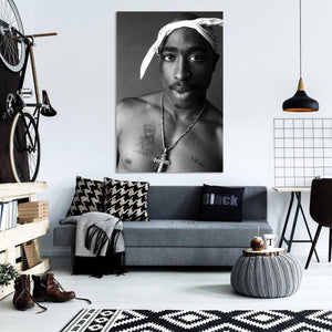 Pine Stretched  Framed 1 Panel - Tupac