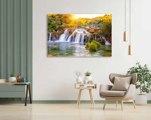Framed 1 Panel - Skradinski buk at sunrise, Croatia