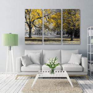 Framed 3 Panels - Yellow Tree
