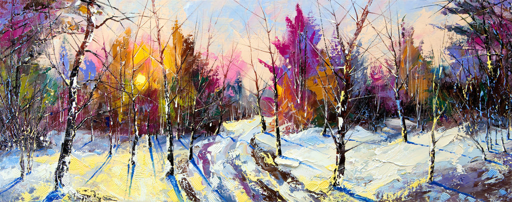 Pine Stretched  Framed 1 Panel - Winter