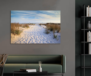Pine Stretched  Framed 1 Panel - Folly Beach