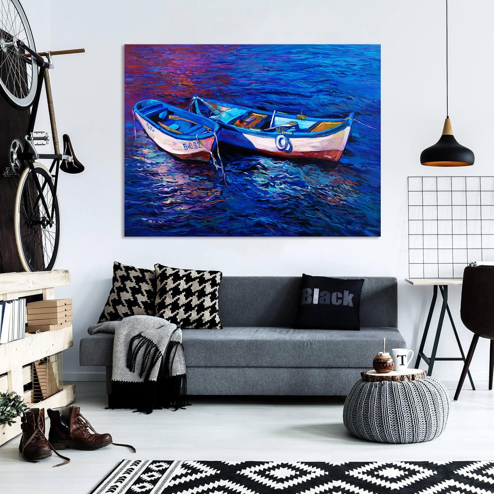 Framed 1 Panel - Boats