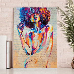 Framed 1 Panel - Conceptual abstract style of a beautiful girl