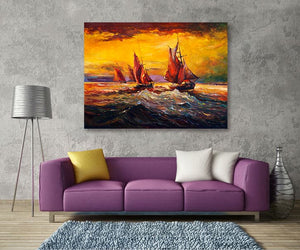 Pine Stretched  Framed 1 Panel - Havigation