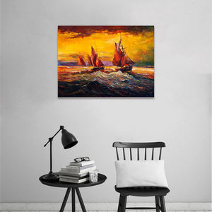 Pine Stretched  Framed 1 Panel - Havigation