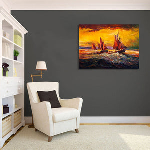Pine Stretched  Framed 1 Panel - Havigation