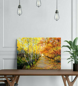 Pine Stretched  Framed 1 Panel - Autumn