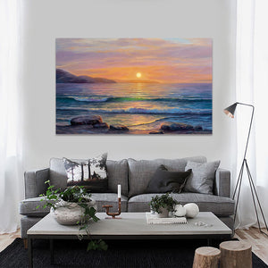 Framed 1 Panel - Sunset on the sea