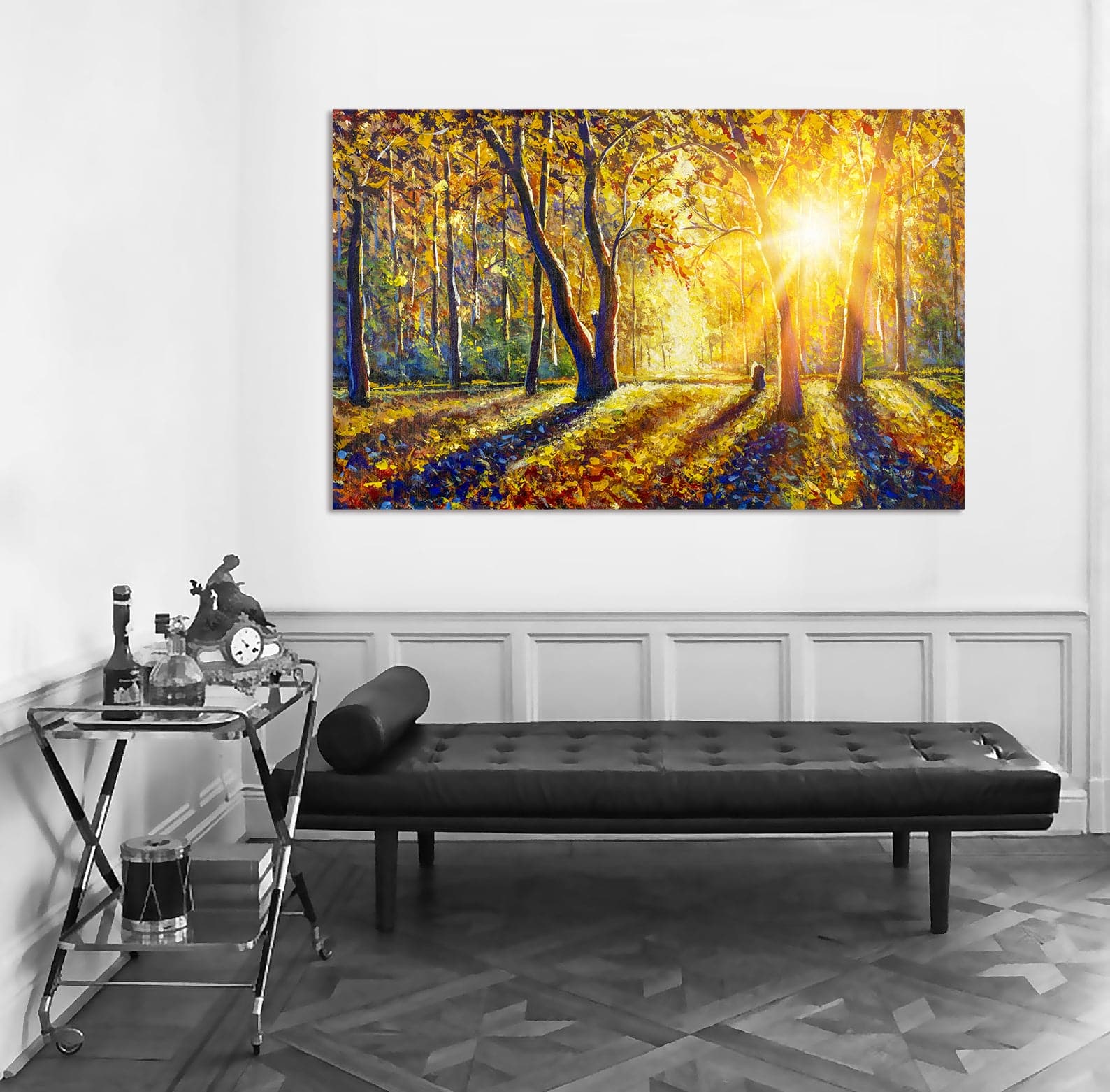 Framed 1 Panel - Panorama Of Gorgeous Autumn Forest