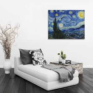 Framed 1 Panel - The Starry Night (Van Gogh)