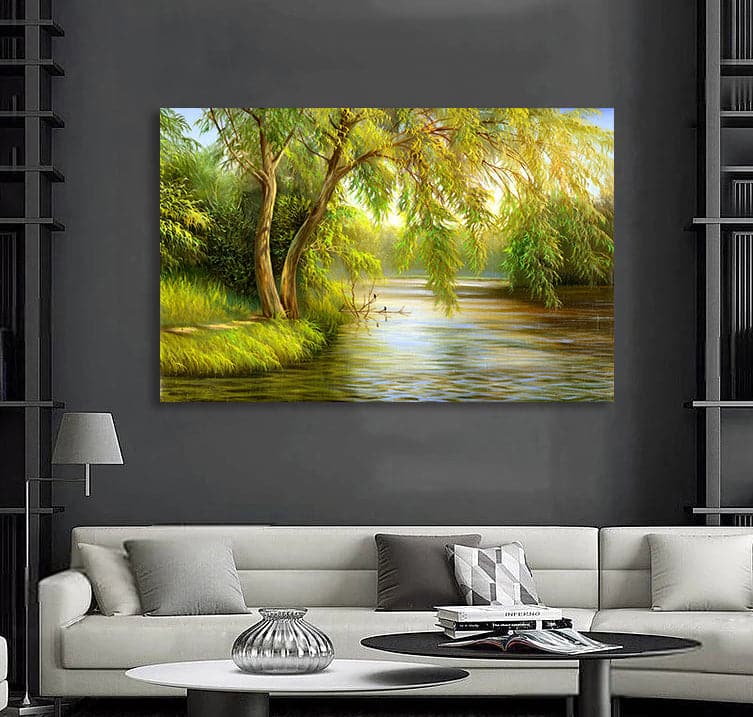 Pine Stretched  Framed 1 Panel - Spring