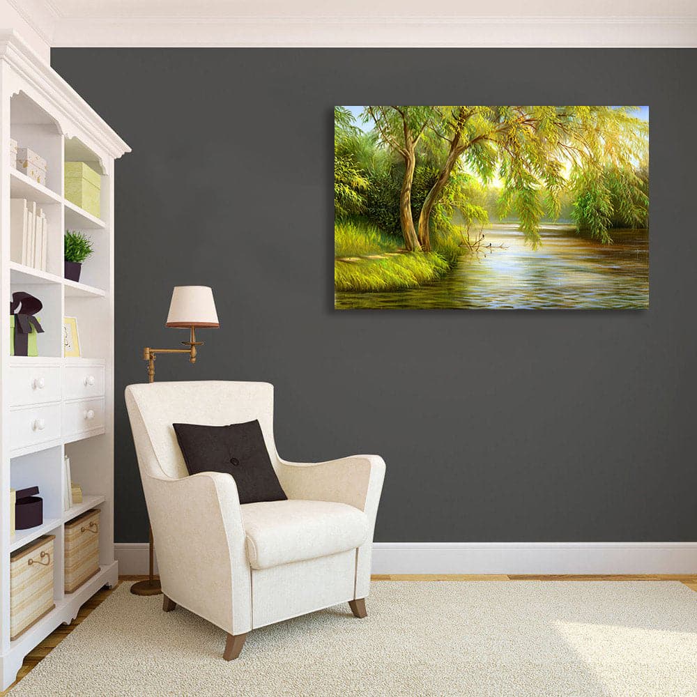 Pine Stretched  Framed 1 Panel - Spring