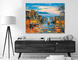 Pine Stretched  Framed Framed 1 Panel - San Francisco
