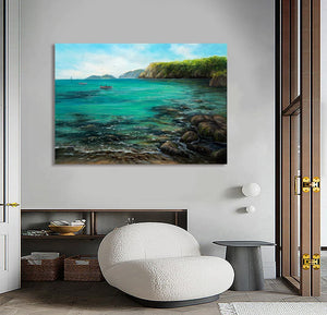 Pine Stretched  Framed 1 Panel - Seascape