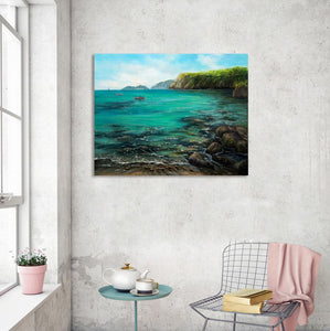 Pine Stretched  Framed 1 Panel - Seascape