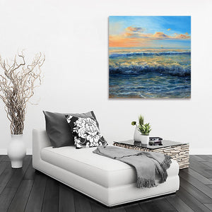 Pine Stretched  Framed 1 Panel - Wave