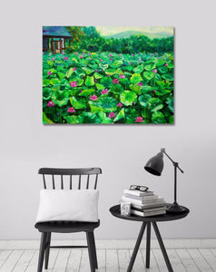 Framed 1 Panel - Lotus