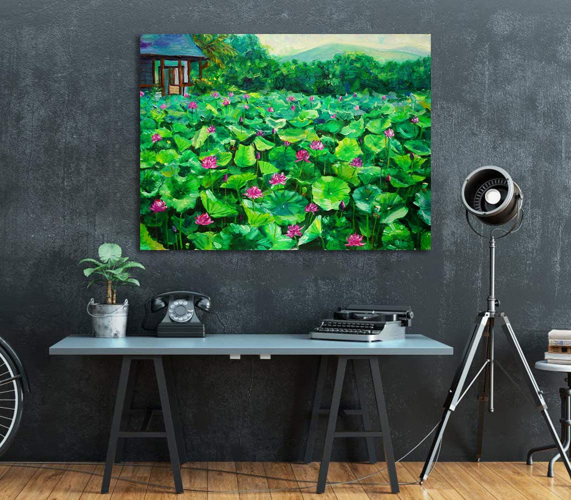 Framed 1 Panel - Lotus