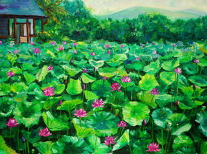 Framed 1 Panel - Lotus