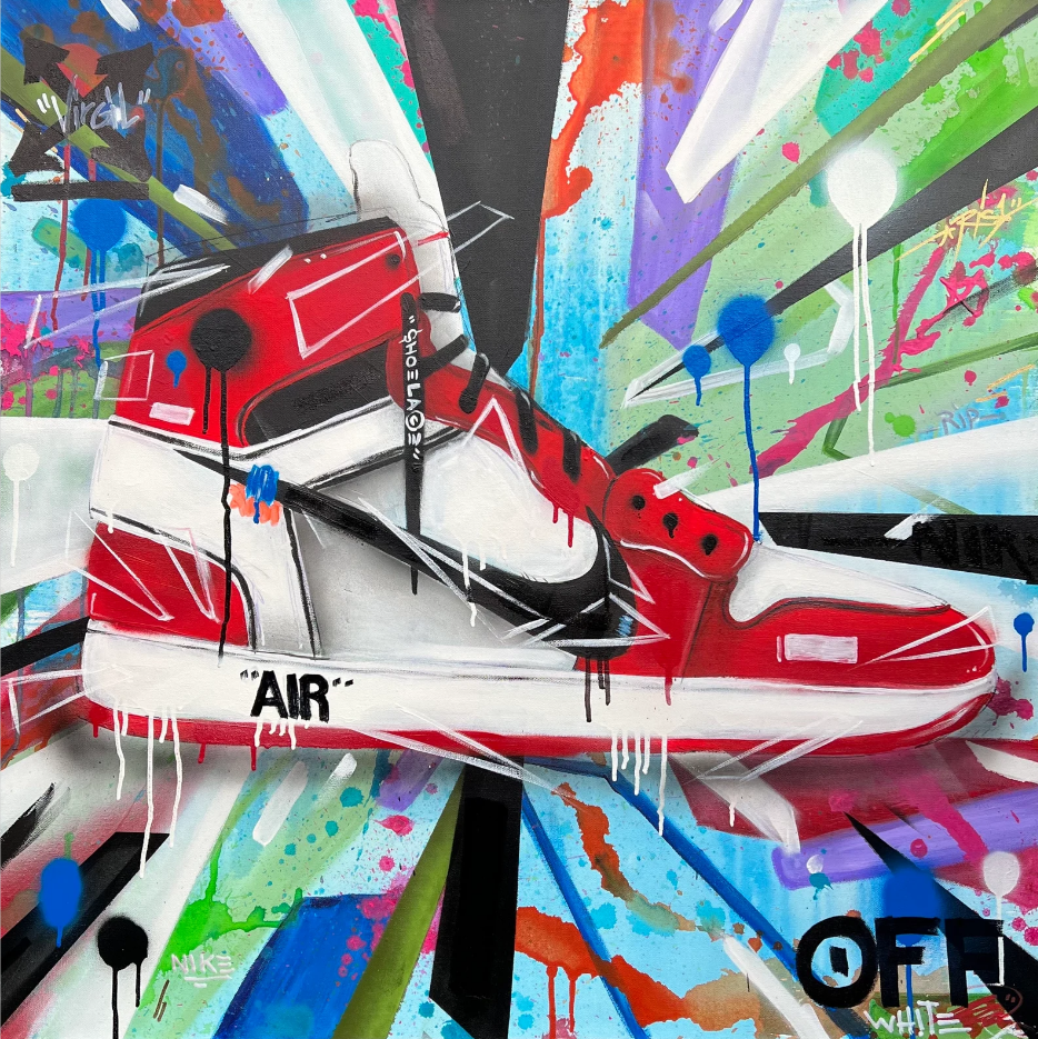 Pine Stretched  Framed 1 Panel - Air Jordan