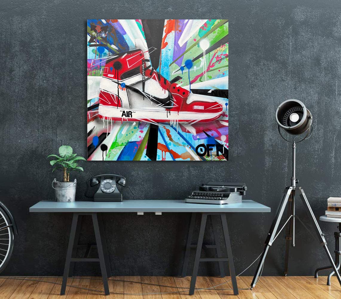 Pine Stretched  Framed 1 Panel - Air Jordan