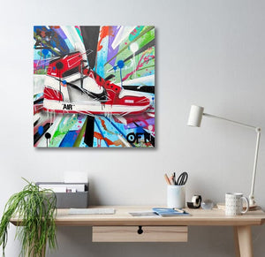 Pine Stretched  Framed 1 Panel - Air Jordan