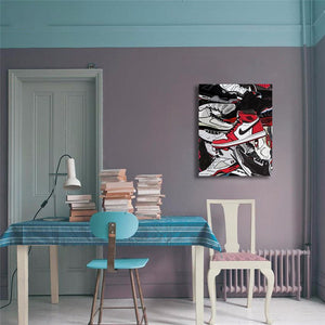Pine Stretched  Framed 1 Panel - Air Jordan