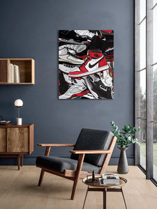 Pine Stretched  Framed 1 Panel - Air Jordan