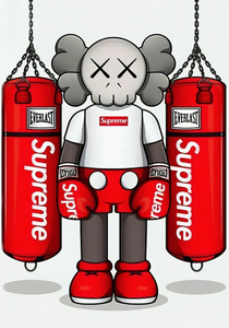 Pine Stretched  Framed 1 Panel - Kaws - Boxer