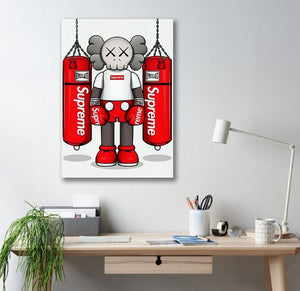Pine Stretched  Framed 1 Panel - Kaws - Boxer