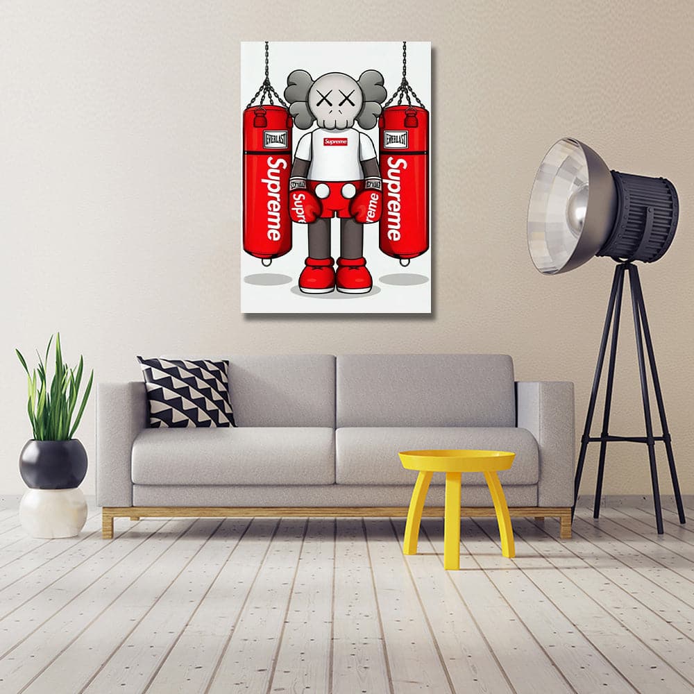 Pine Stretched  Framed 1 Panel - Kaws - Boxer