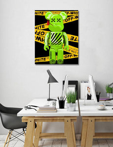 Pine Stretched  Framed 1 Panel - Kaws