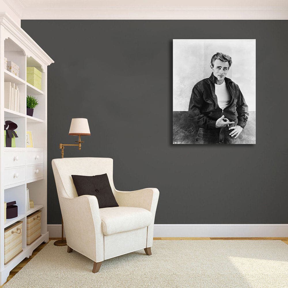 Pine Stretched  Framed 1 Panel - James Dean