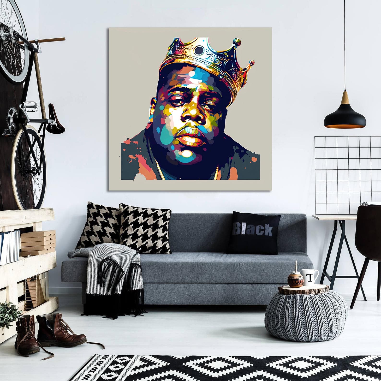 Pine Stretched  Framed 1 Panel - B.I.G.