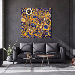 Framed 1 Panel - Paisley Seamless Pattern