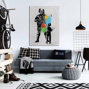 Framed 1 Panel - Banksy