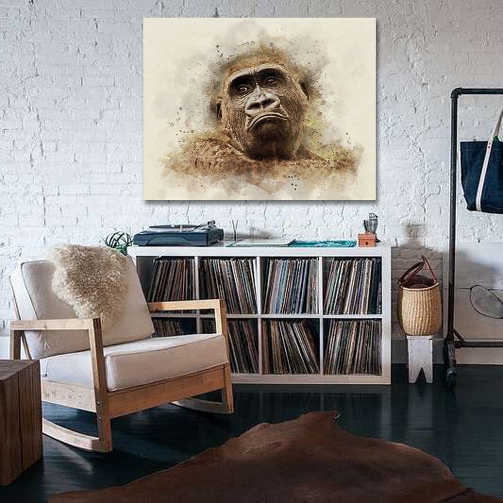 Pine Stretched  Framed 1 Panel - Gorilla
