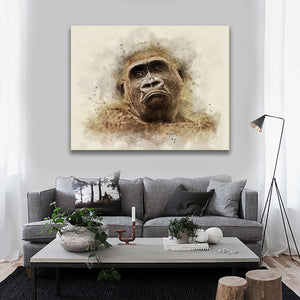 Pine Stretched  Framed 1 Panel - Gorilla