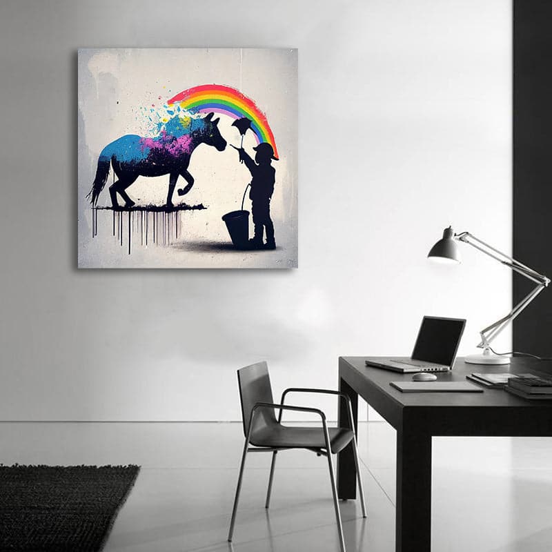 Pine Stretched  Framed 1 Panel - Banksy