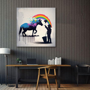 Pine Stretched  Framed 1 Panel - Banksy