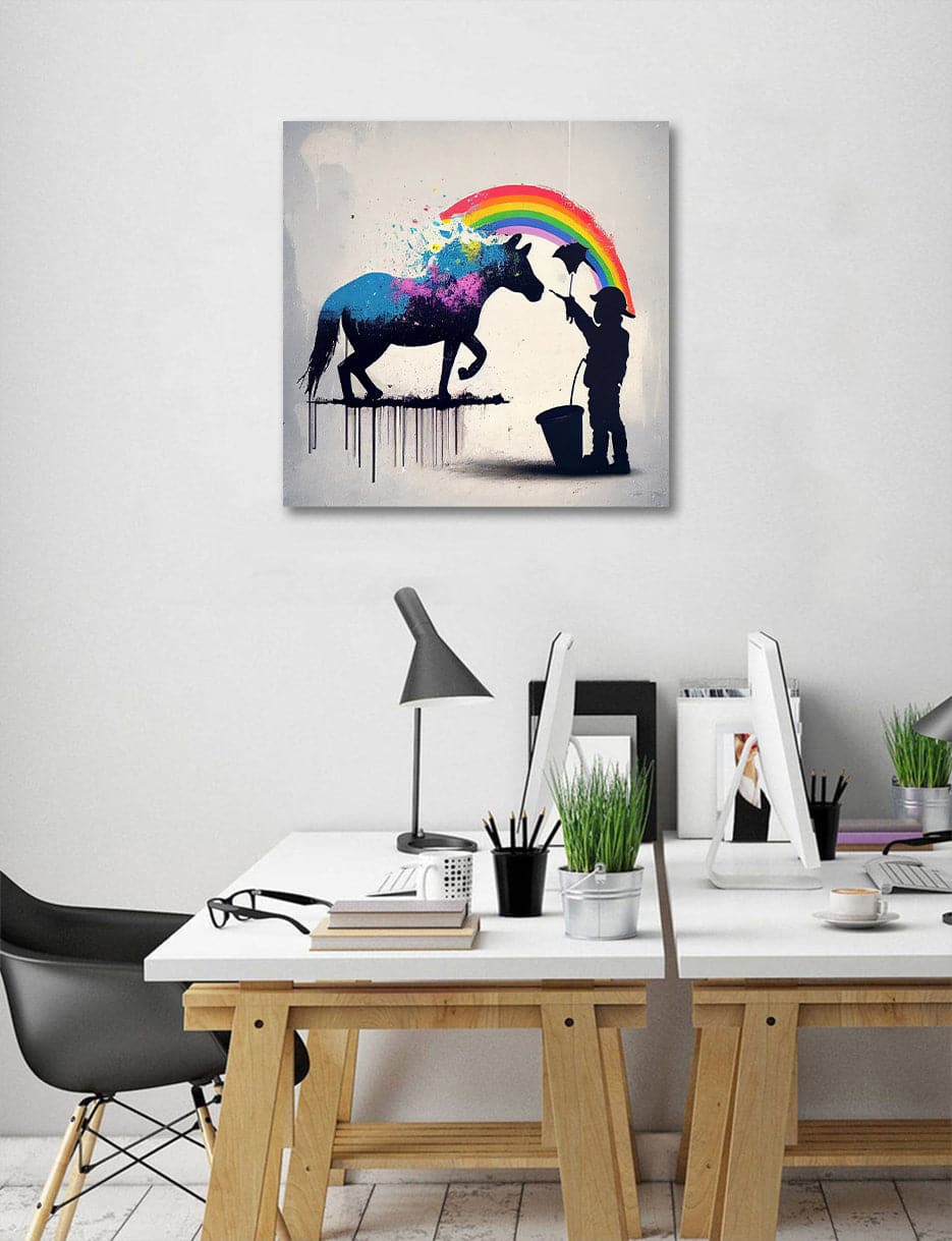 Pine Stretched  Framed 1 Panel - Banksy