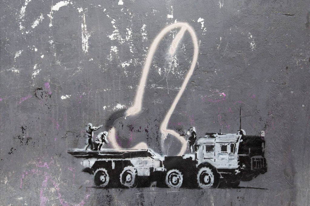 Framed 1 Panel - Banksy - Ukraine Penis Missile