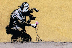 Framed 1 Panel - Banksy - Cameraman