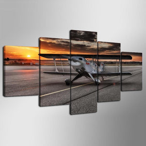 Framed 5 Panels - Air Plane