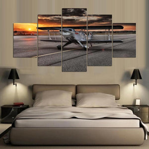 Framed 5 Panels - Air Plane