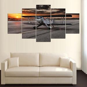 Framed 5 Panels - Air Plane
