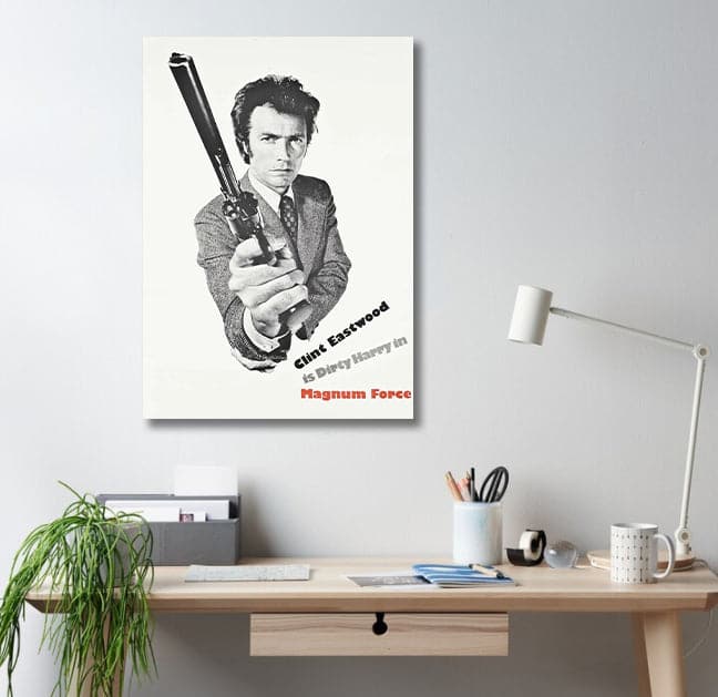 Pine Stretched  Framed 1 Panel - Clint Eastwood