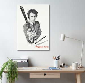 Pine Stretched  Framed 1 Panel - Clint Eastwood
