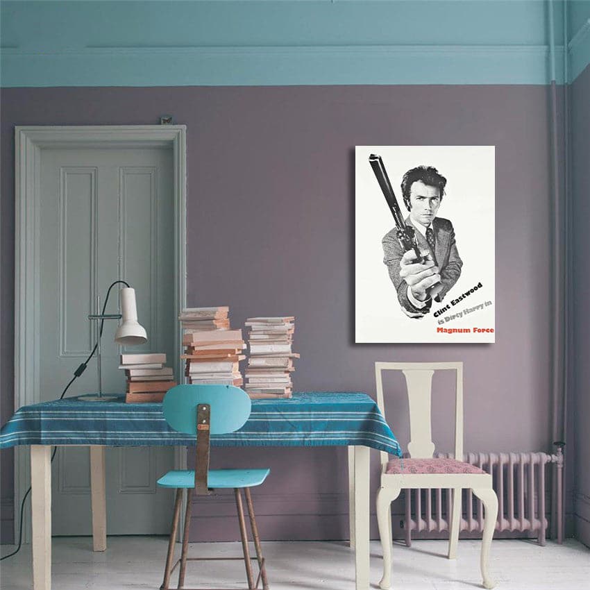 Pine Stretched  Framed 1 Panel - Clint Eastwood